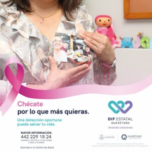 DIF Estatal lanza campaña ¡Chécate! ¡Revísate! ¡Autoexplórate!