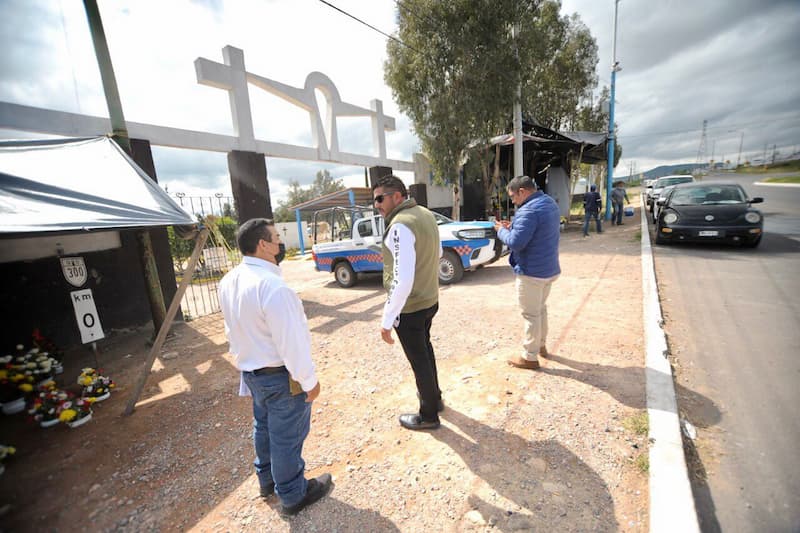 Inspectores Municipales recorren los panteones municipales de San Juan del Río 
