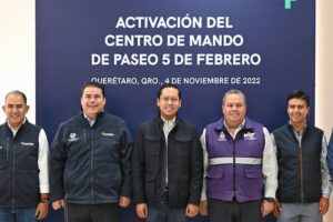 Autoridades estatales activan Centro de Mando de Paseo 5 de Febrero