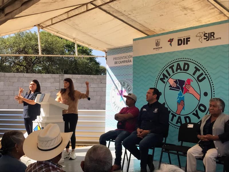 El Mirador, SJR recibe apoyos por parte del programa “Mitad Tu Mitad Yo”