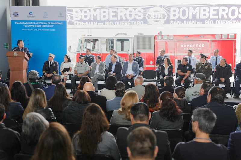 Entrega Mauricio Kuri nueva Estación de Bomberos de San Juan del Río 4 La obra representó una inversión superior a los 65 millones de pesos y brindará servicio oportuno a más de 297 mil personas en San Juan del Río