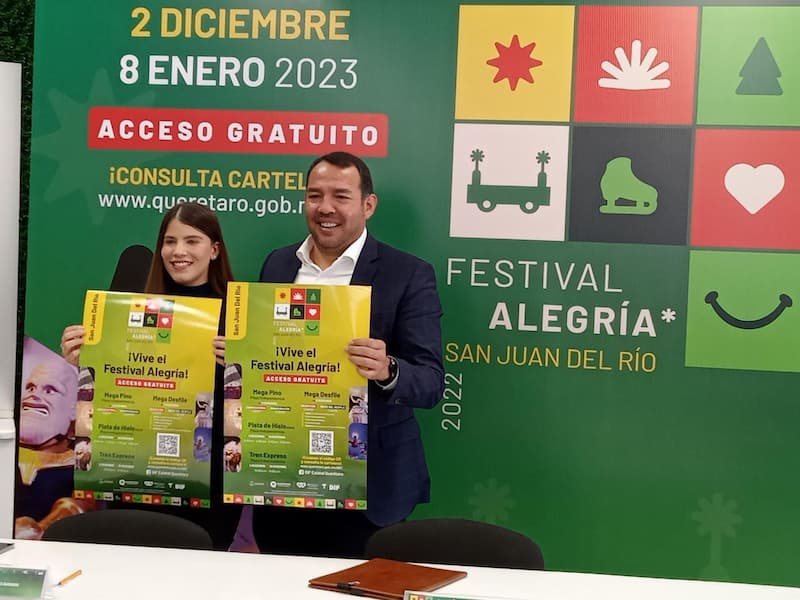 Presentan “Festival de la Alegría 2022” en San Juan del Río