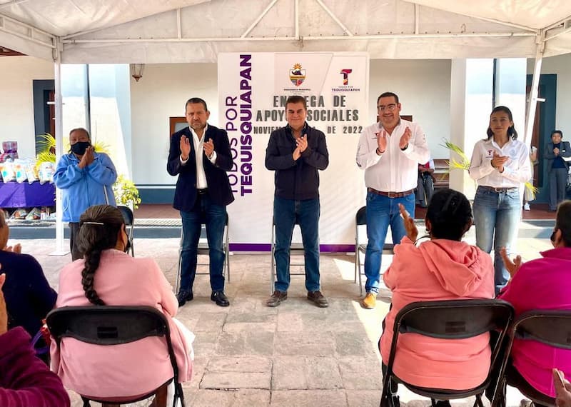 Toño Mejía entregó apoyos a familias de 25 delegaciones de Tequisquiapan