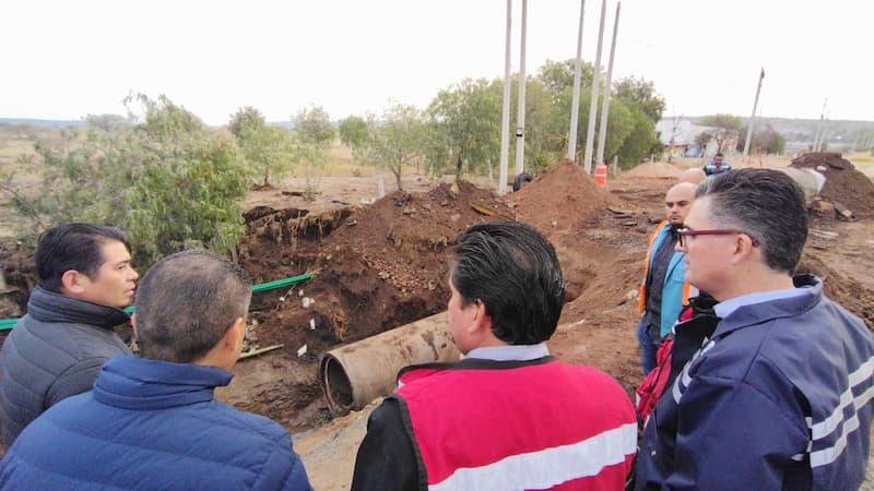 CEA supervisa trabajos de reparación de ducto dañado en El Marqués