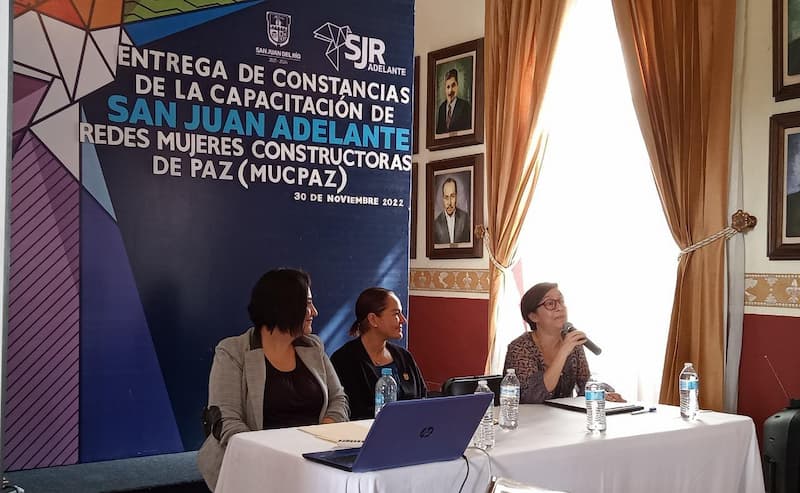 Conforman "Mujeres Constructoras de Paz" en San Juan del Río