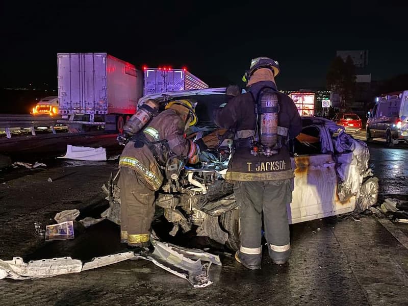 Nuevamente un accidente múltiple en la carretera más transitada del país deja como saldo un taxista sanjuanense fallecido