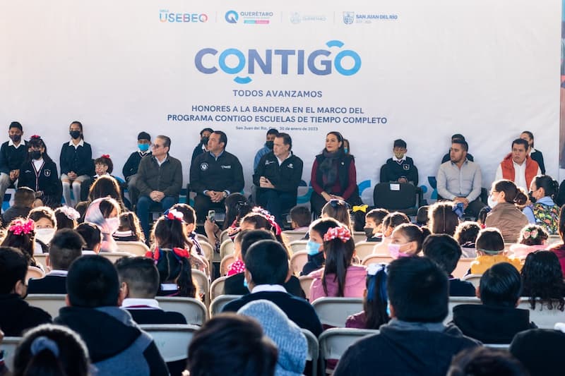 Relanzan Programa Contigo Escuelas de Tiempo Completo en San Juan del Río