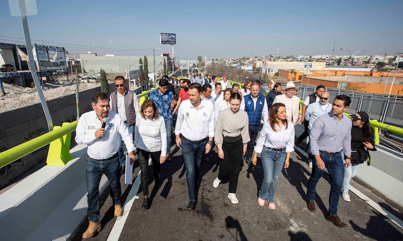 Mauricio Kuri encabezó la apertura del Puente de Sombrerete