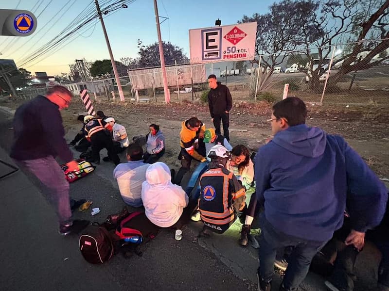 El accidente fue a la altura del Parque Industrial Bernardo Quintana, con dirección a San Juan del Río