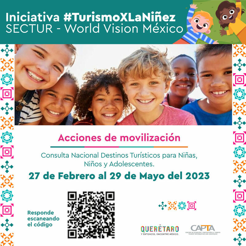 Querétaro se une a la campaña 'Turismo x la Niñez' para combatir la explotación infantil