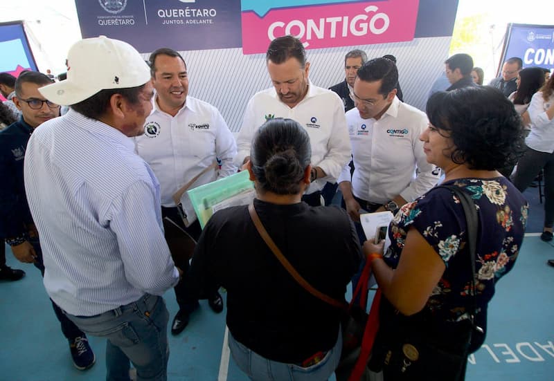 Llevan Jornada Aquí Contigo a la Maquío de zona oriente de San Juan del Río 1 Encabeza el gobernador Mauricio Kuri con acompañamiento del alcalde Roberto Cabrera Valencia