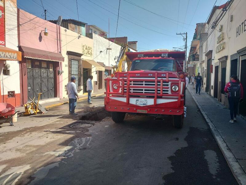 Concluye JAPAM antes de lo previsto la sustitución de drenaje sanitario en calle Allende