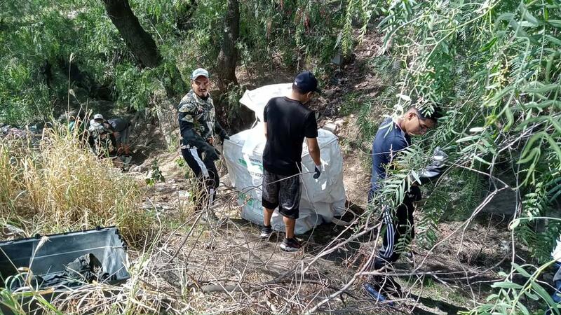 Realizan labores de limpieza en el Río San Juan para prevenir inundaciones