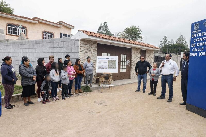 Roberto Cabrera inaugura obra de drenaje sanitario en San José Galindo