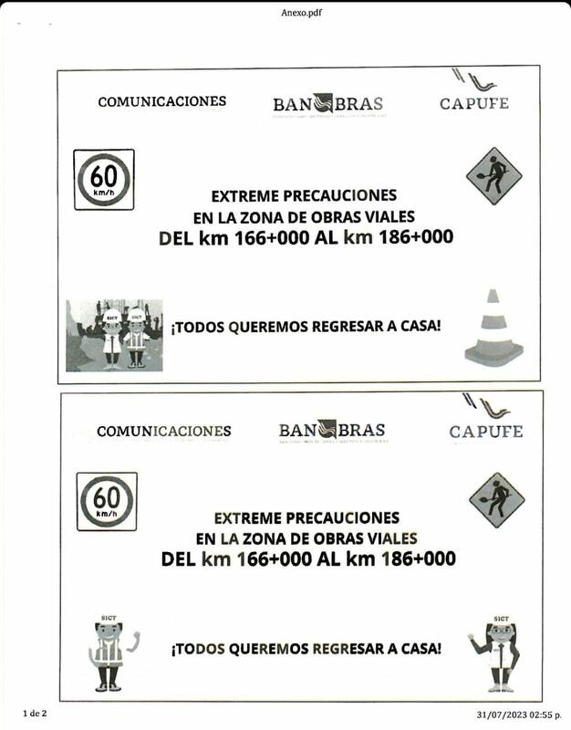 Marcia Solórzano logra respuesta sobre estrategia de señalización en la carretera federal 57