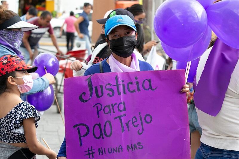 Colectivo feminista de San Juan del Río muestra agradecimiento por detención de presunto feminicida de Paola