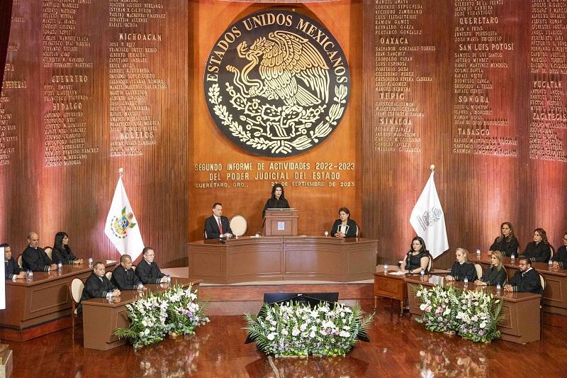 Informe del Tribunal Superior de Justicia: Querétaro lidera en justicia oral penal