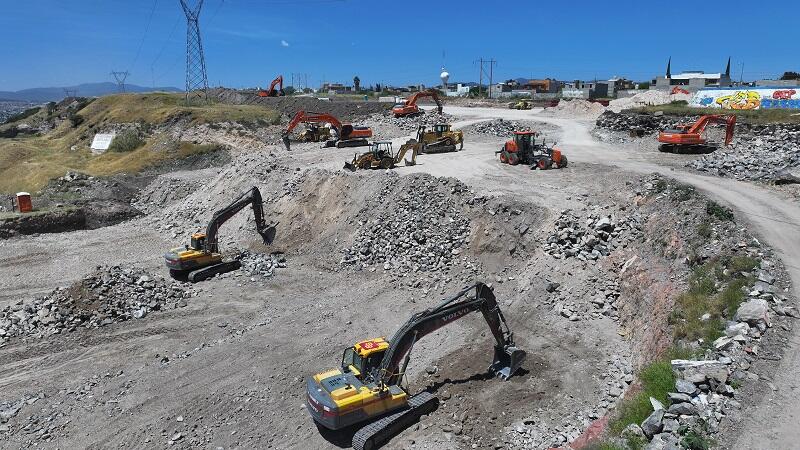 Nuevo patio de maniobras Qrobus en desarrollo por SDUOP