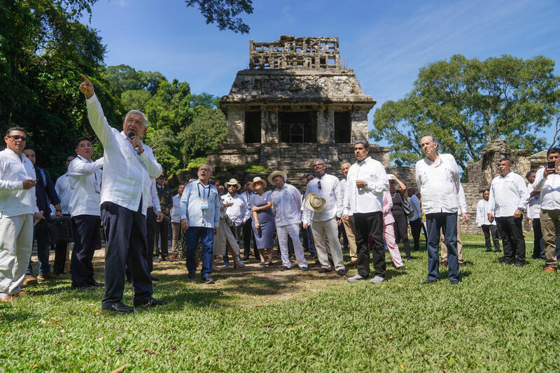 Presidente AMLO lidera encuentro de Palenque para abordar el fenómeno migratorio