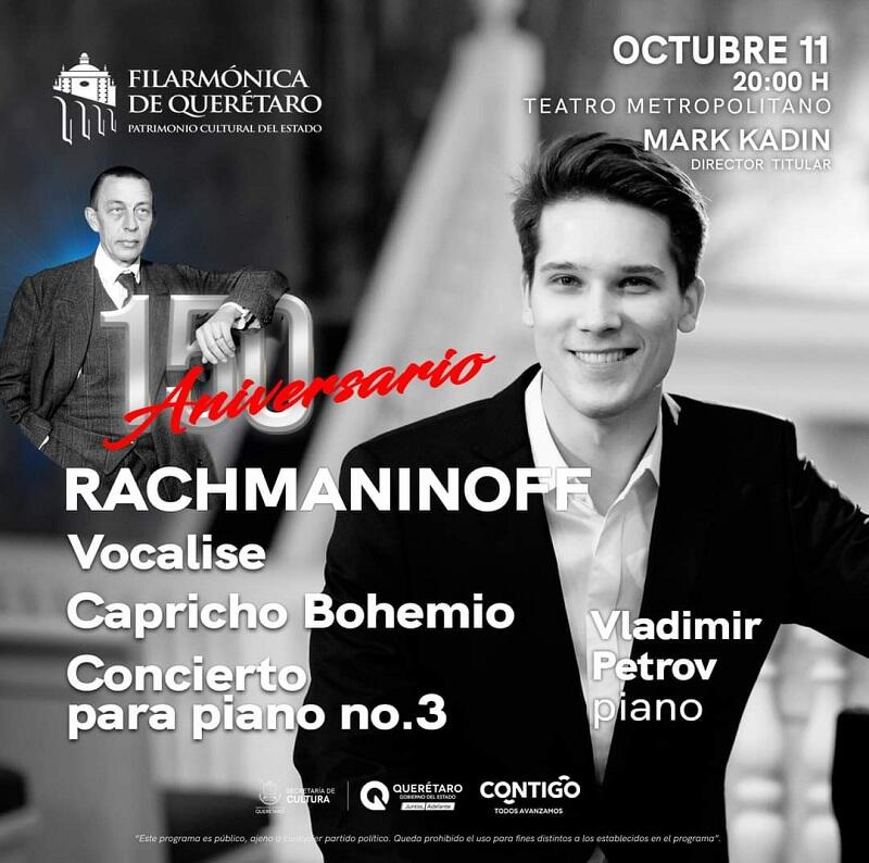OFEQ honra a Rachmaninoff en el 150° aniversario de su natalicio