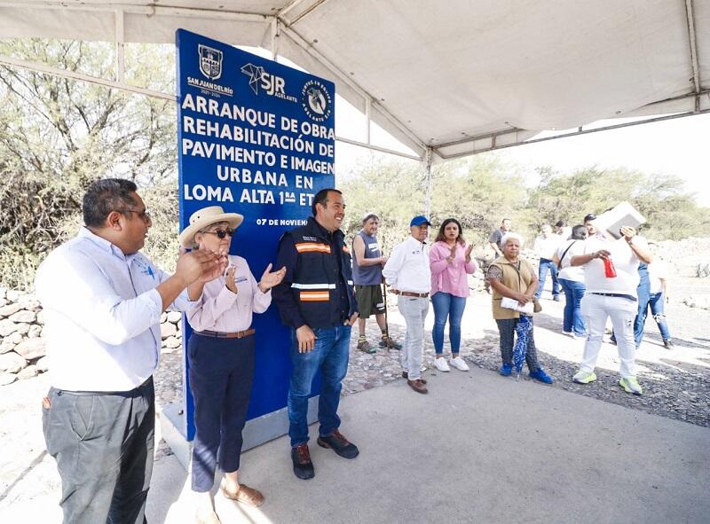 Inicia rehabilitación de avenida en Loma Alta con inversión de 3.5 MDP