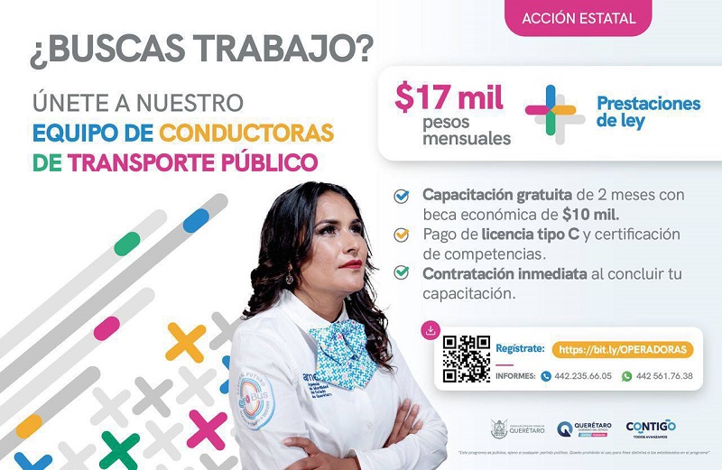 Programa de Capacitación para Ejecutivas de Transporte beneficia a más de 300 mujeres en Querétaro