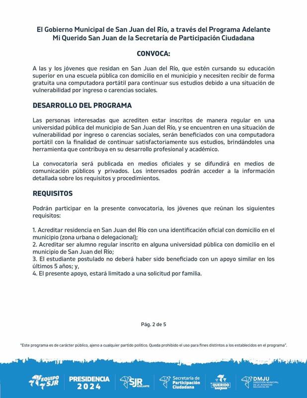 Otorgarán computadoras a jóvenes universitarios a través de Adelante mi Querido San Juan 3 Otorgarán computadoras a jóvenes universitarios a través de Adelante mi Querido San Juan
