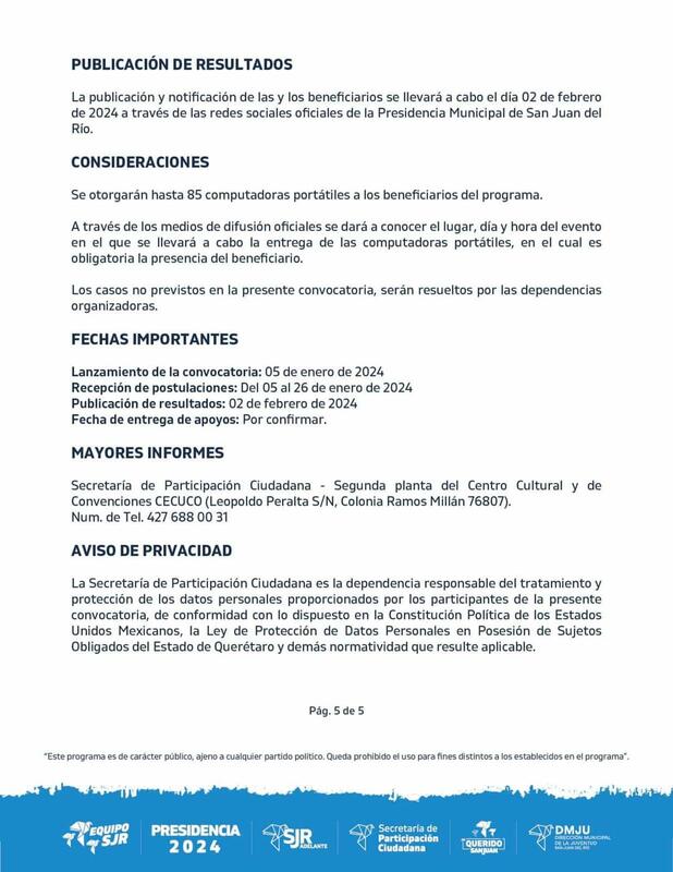 Otorgarán computadoras a jóvenes universitarios a través de Adelante mi Querido San Juan 6 Otorgarán computadoras a jóvenes universitarios a través de Adelante mi Querido San Juan