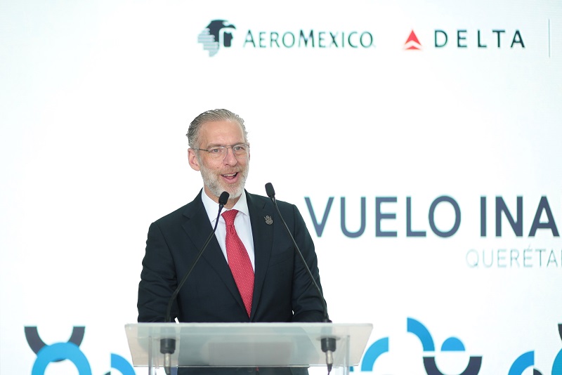 Inauguran ruta aérea Querétaro-Detroit; nuevo horizonte para el turismo y negocios