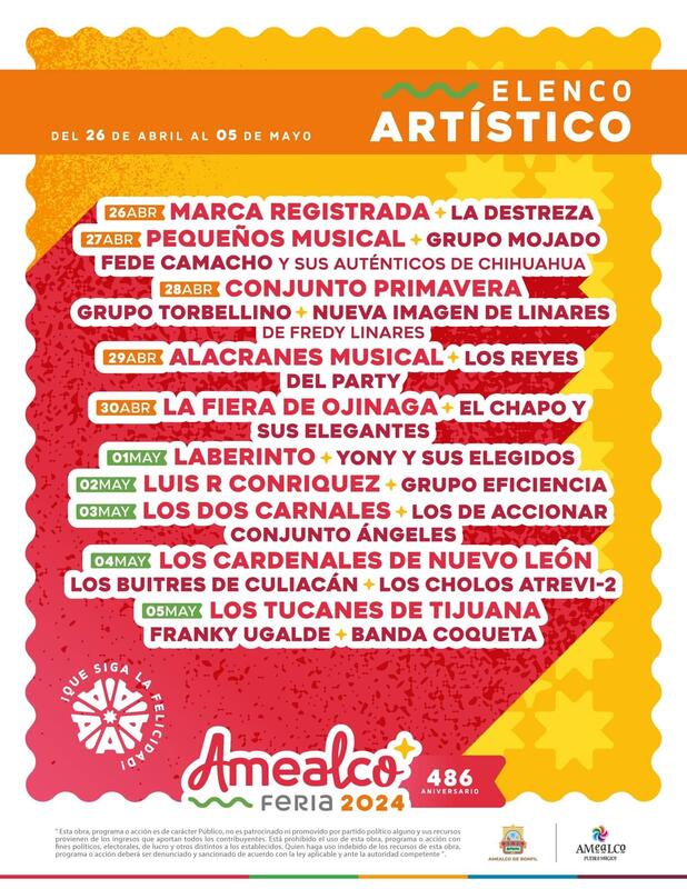 Anuncian Feria Amealco 2024, un espectáculo de tradiciones y cultura