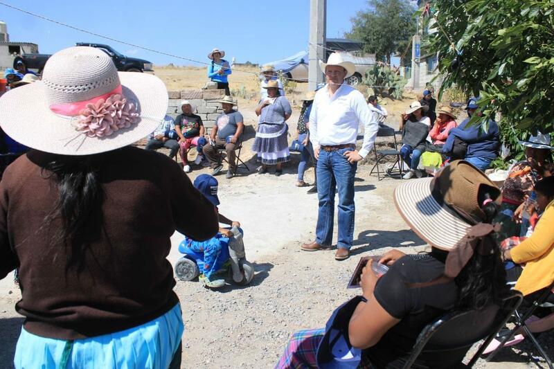 Germaín Garfias promete trabajar de la mano con comunidades indígenas de Amealco