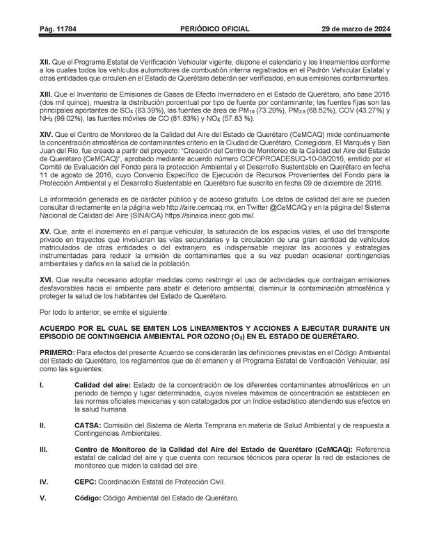 Aprobados lineamientos que activarían "Hoy No Circula" en San Juan del Río en caso de contingencia ambiental