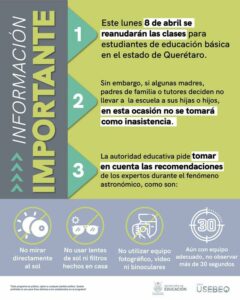 Padres decidirán si niños van a clases en Querétaro el próximo lunes; no se pondrá falta