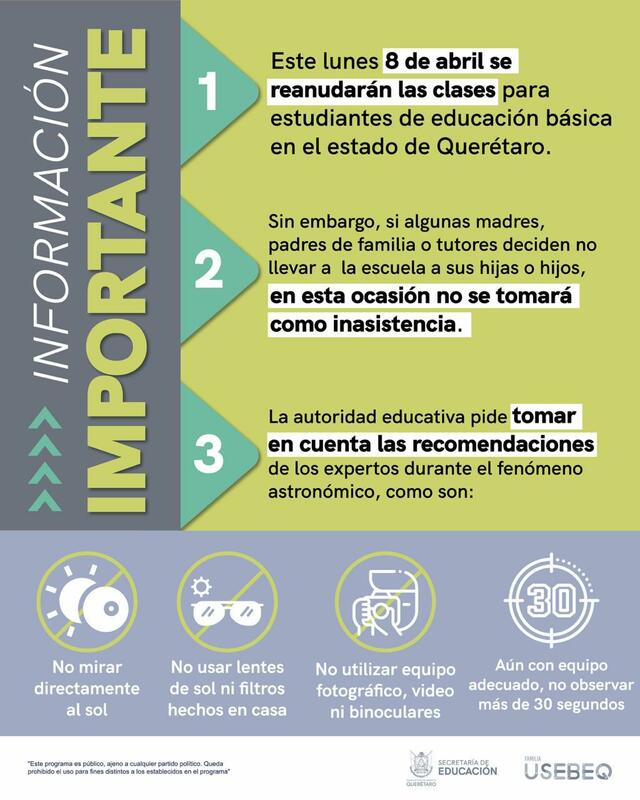 Padres decidirán si niños van a clases en Querétaro el próximo lunes; no se pondrá falta