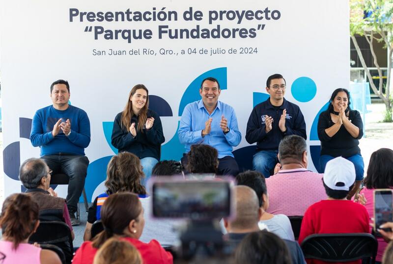 Inician rehabilitación del Parque Fundadores en San Juan del Río con inversión de 6 mdp