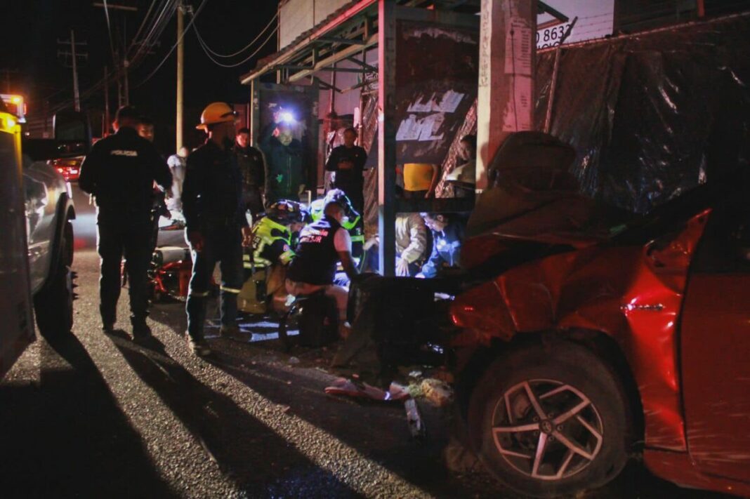 Accidente en Boulevard Hidalgo deja a dos menores heridos y un conductor detenido