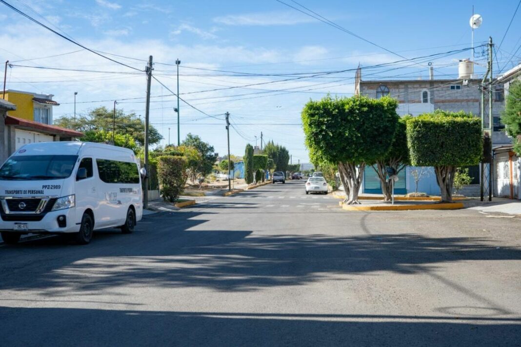 Rehabilitan calles Cantera y Granito en Lomas del Pedregal, San Juan del Río