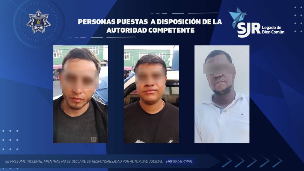 SSPM-SJR detiene a trío colombiano por cobros violentos en San Juan del Río