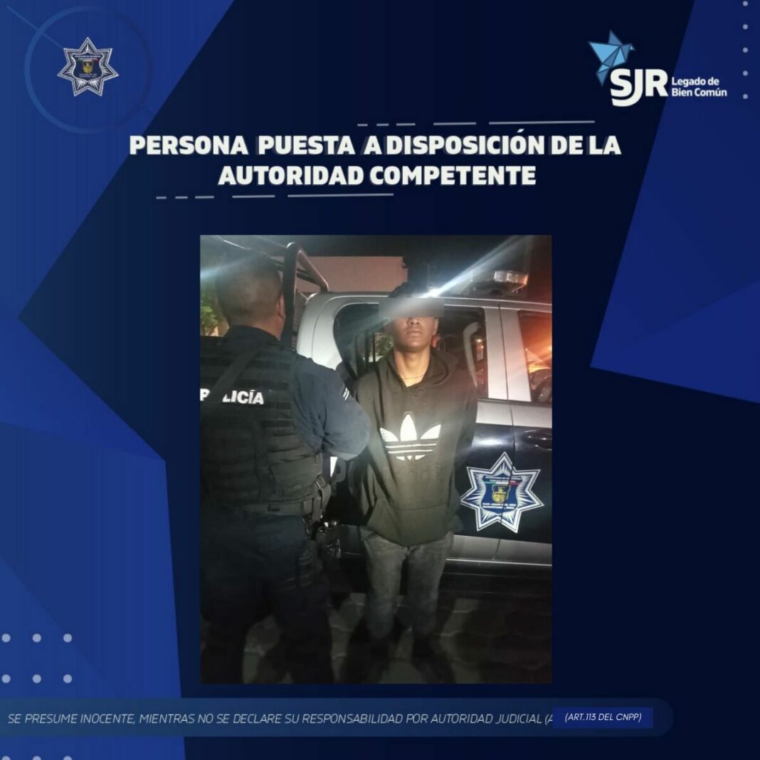 Detienen a joven por portar arma prohibida en colonia San Juan Bosco