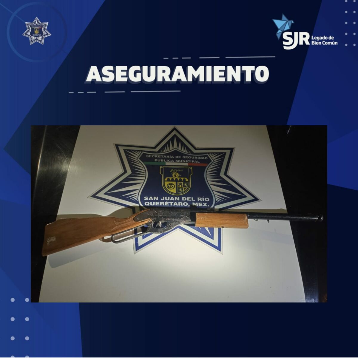 Detienen a joven por portar arma prohibida en colonia San Juan Bosco 1 Detienen a joven por portar arma prohibida en colonia San Juan Bosco