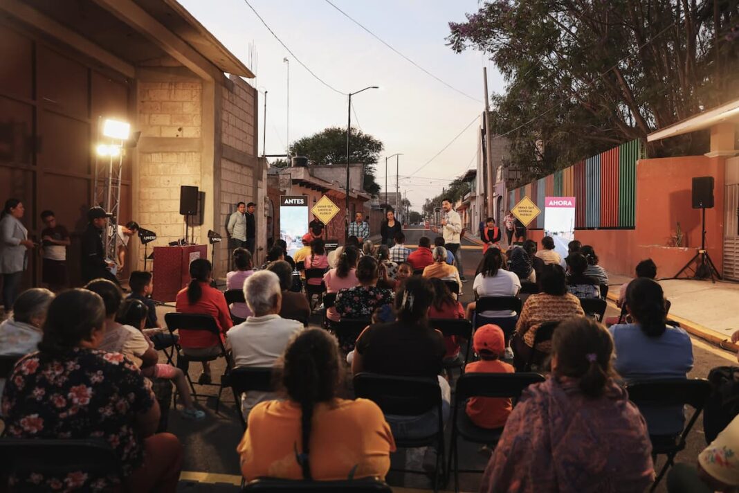 Héctor Magaña entrega rehabilitación de obra en la comunidad de La Fuente