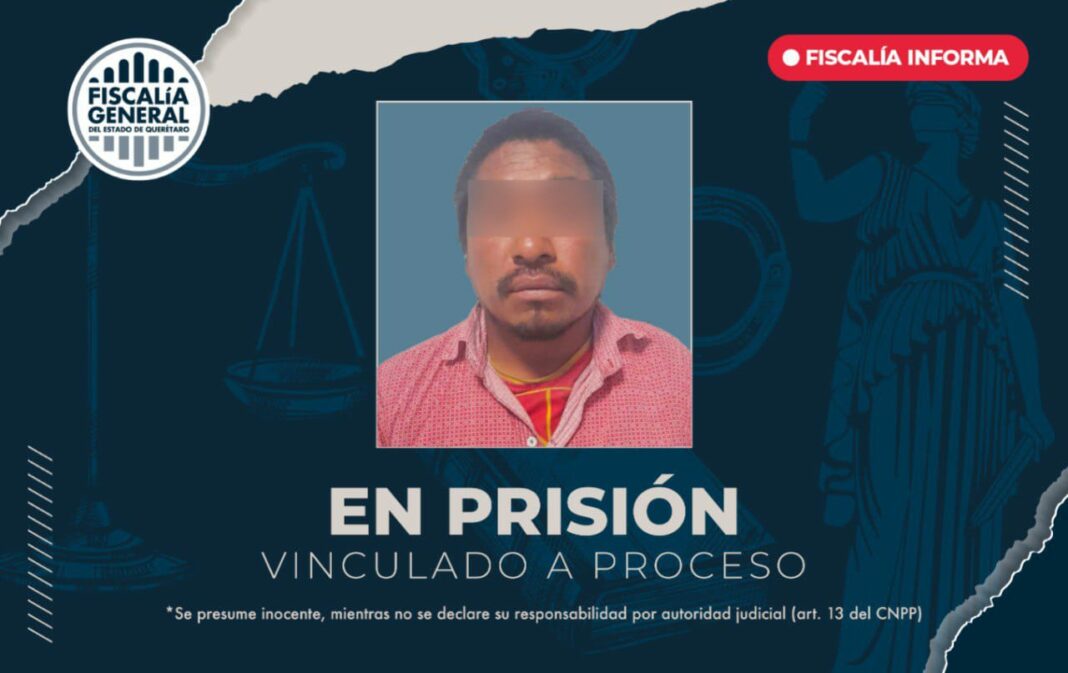 Vinculado a proceso y en prisión presunto feminicida en Amealco
