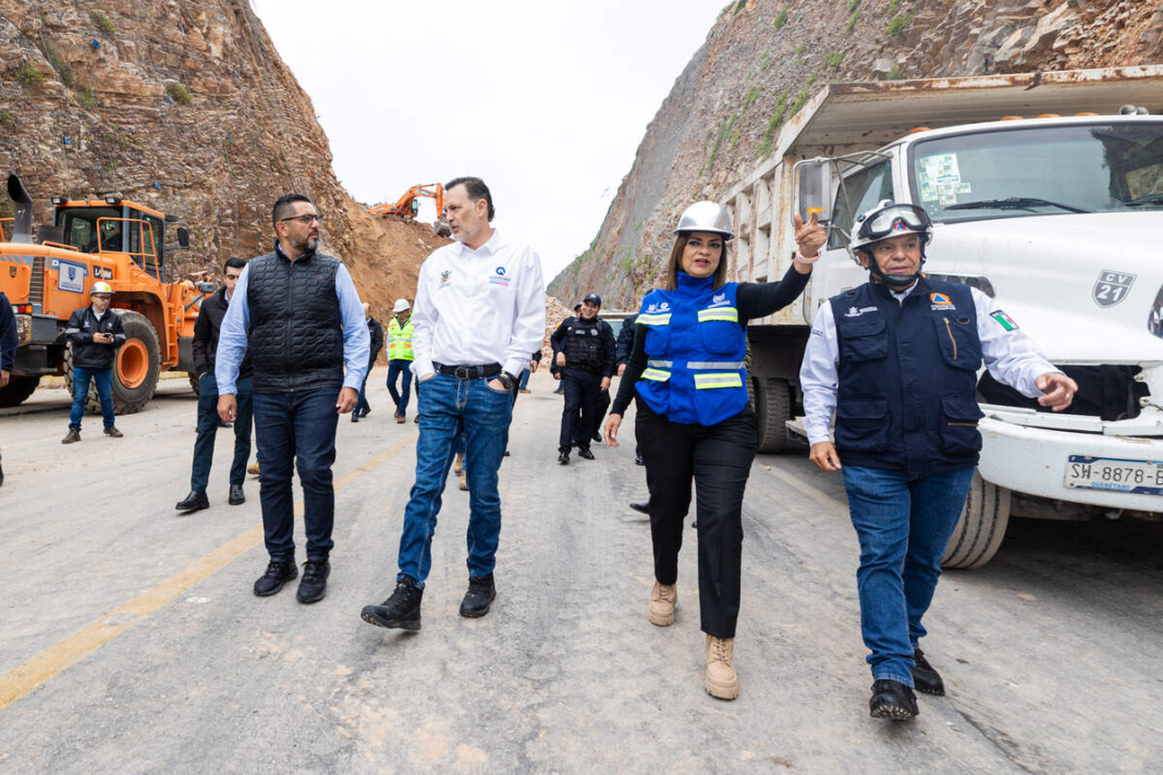 Supervisa Gobernador labores de limpieza en la carretera 100 de Tolimán
