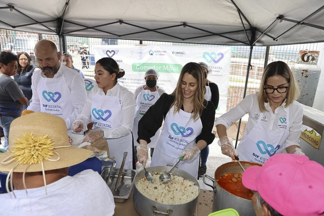Comedores Móviles del DIF llegan a El Marqués para apoyar a comunidades vulnerables