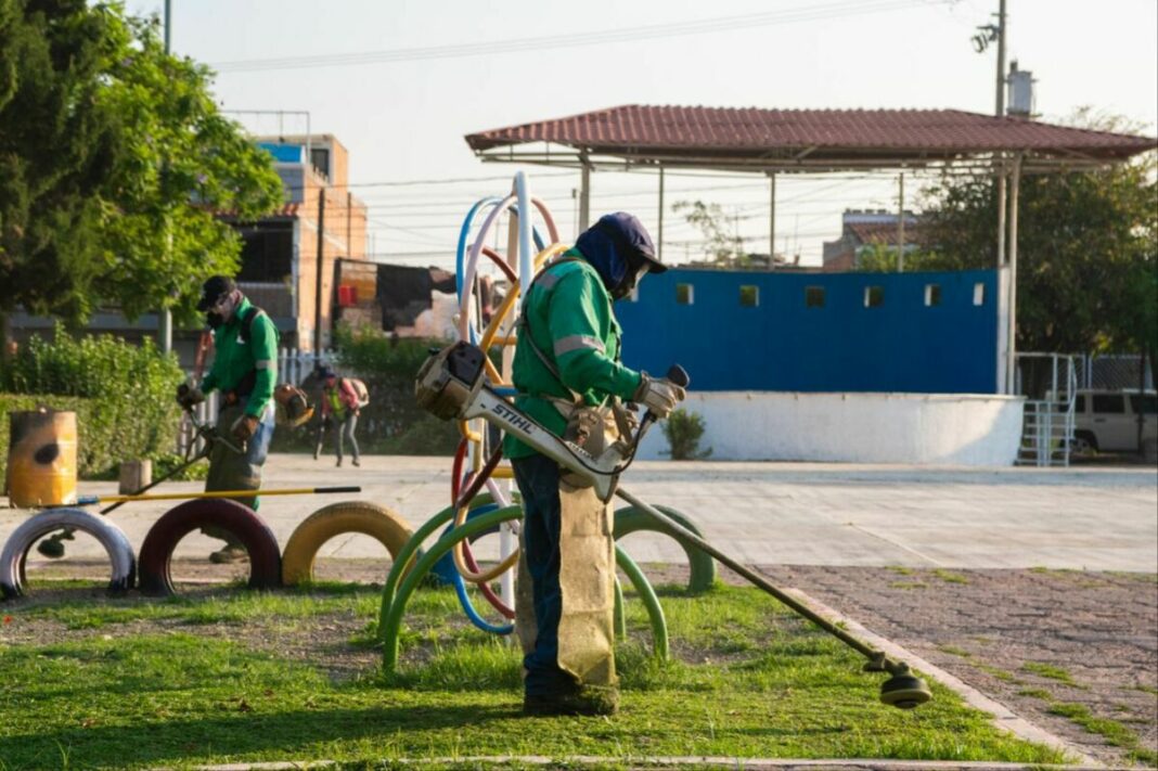 Rehabilitan Parque Luis Romero Soto en San Juan del Río