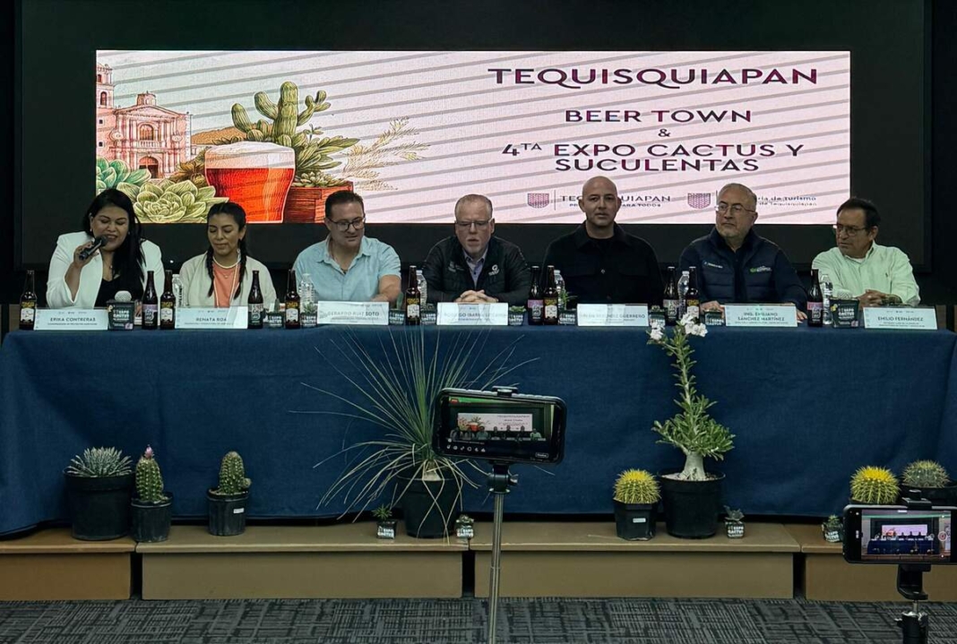 Anuncian en Tequisquiapan el Beer Town Fest y la Cuarta Expo Cactus y Suculentas 2025