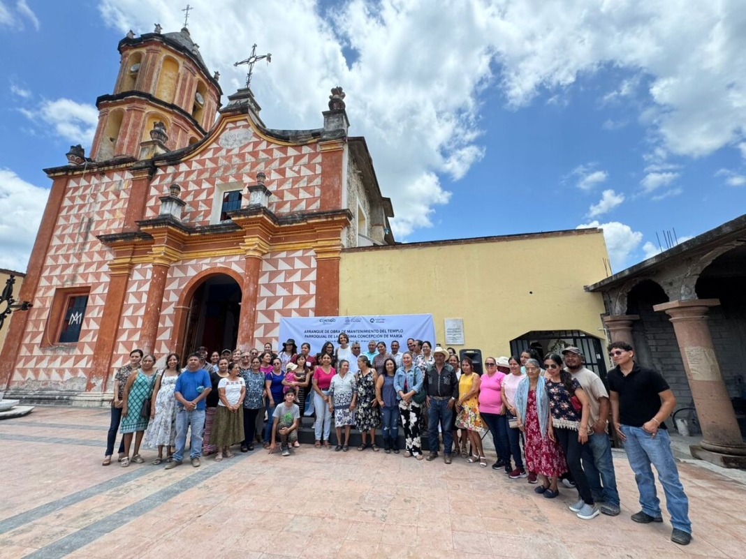 Inicia Mantenimiento del Templo de la Purísima Concepción en Arroyo Seco