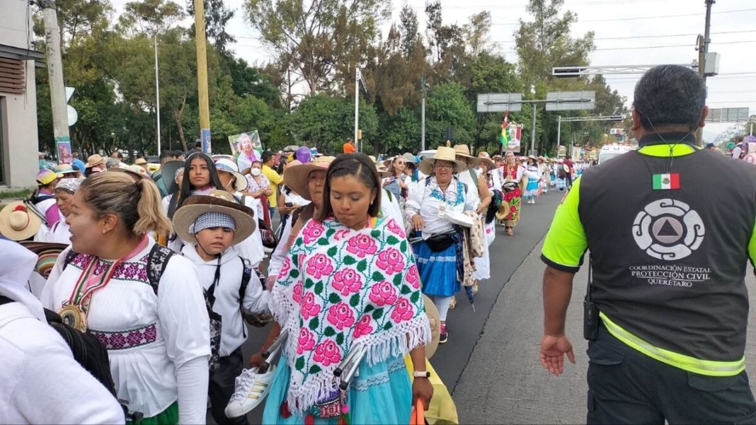 Protección Civil implementa ruta segura para peregrinos en Landa de Matamoros