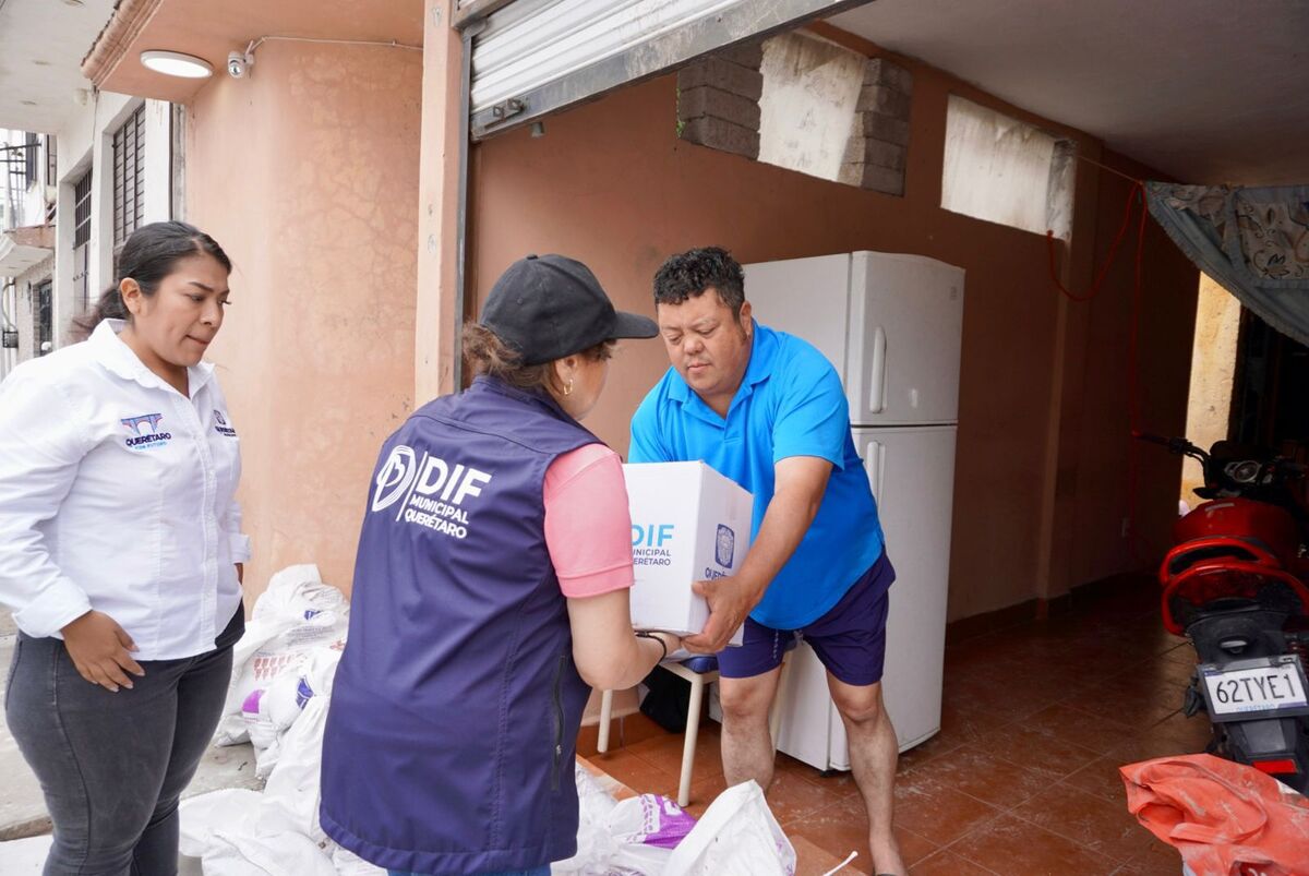 DIF de Querétaro asiste a familias afectadas por las lluvias