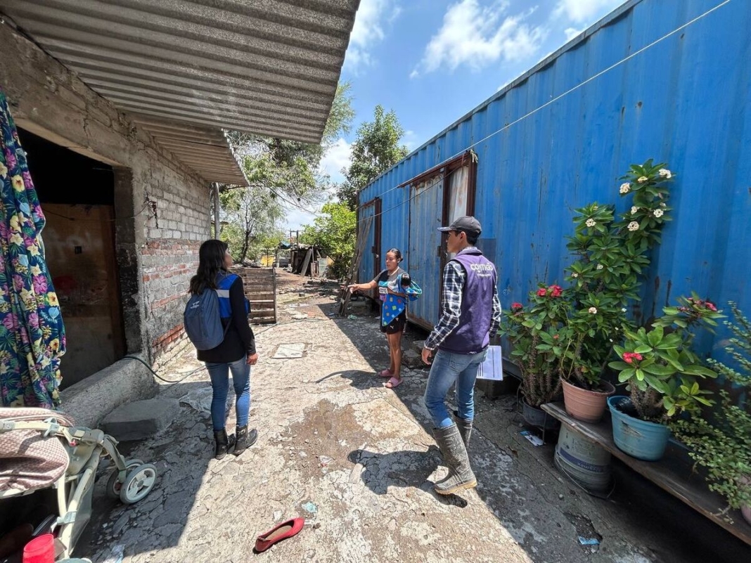 SEDESOQ realiza censo de viviendas afectadas por lluvias